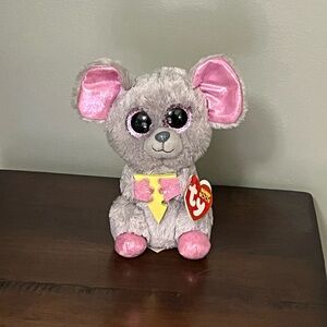 Ty Beanie Boo Squeaker Grey Mouse